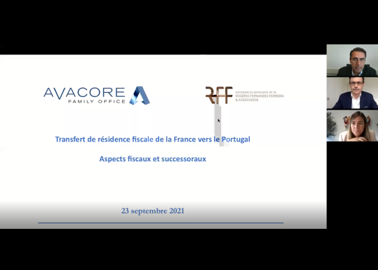 Avacore Family Office - Transfert de résidence fiscale de la France vers le Portugal, aspects fiscaux et successoraux