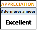 appréciation excellent